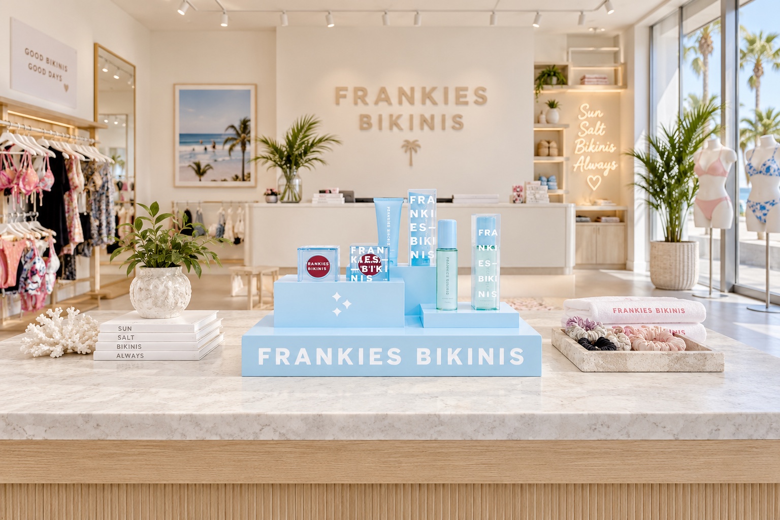 Frankie&rsquo;s Bikinis beauty display