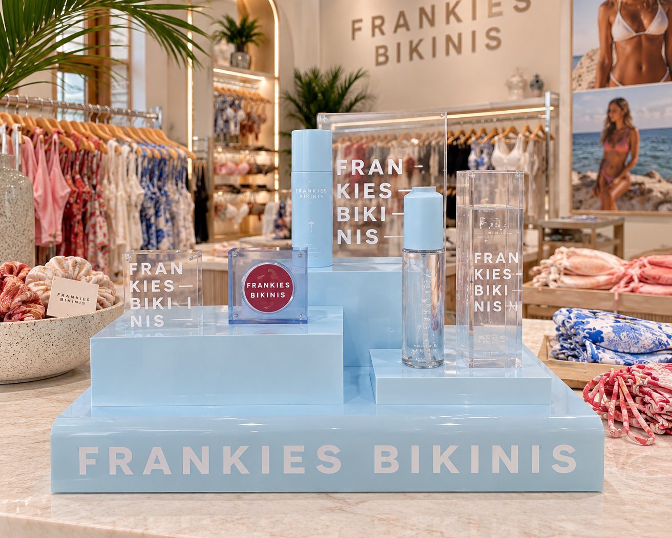 Frankie's Bikinis beauty display